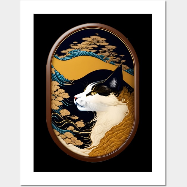 japanese cat Wall Art by Bertoni_Lee